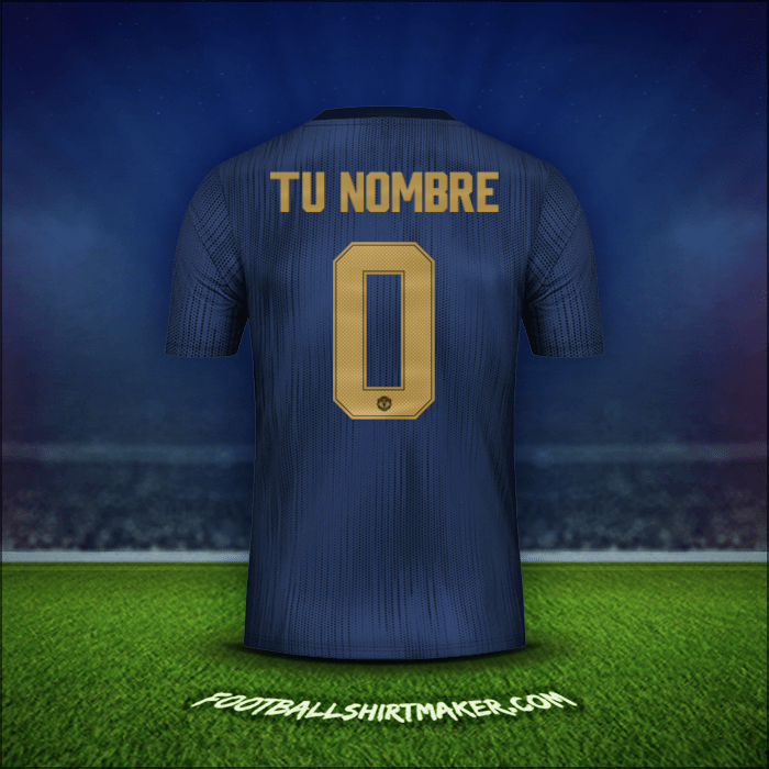 Camiseta Manchester United Cup 2018/19 Tercera -  tu nombre - 0