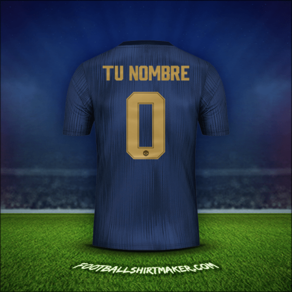 Jersey Manchester United Cup 2018/19 Tercera -  tu nombre - 0