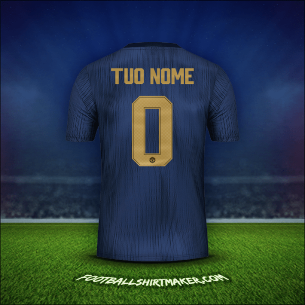 Maglia Manchester United Cup 2018/19 Terza -  tuo nome - 0
