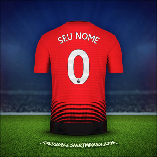 Camisa Manchester United 2018/19 -  seu nome - 0