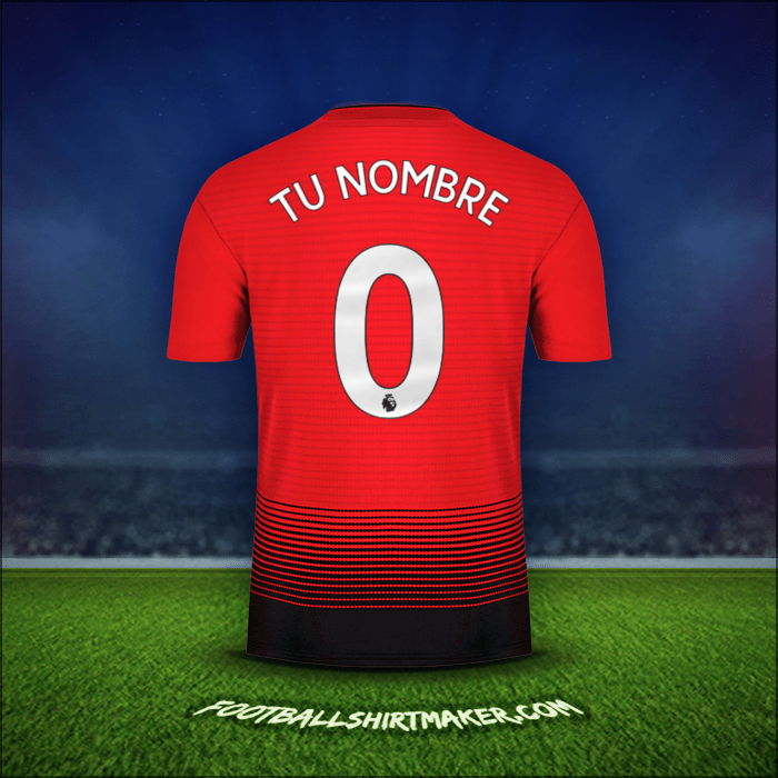 Jersey Manchester United 2018/19 -  tu nombre - 0