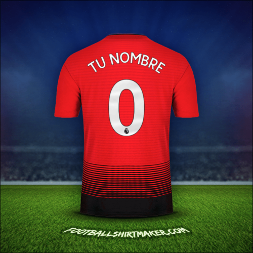 Jersey Manchester United 2018/19 -  tu nombre - 0