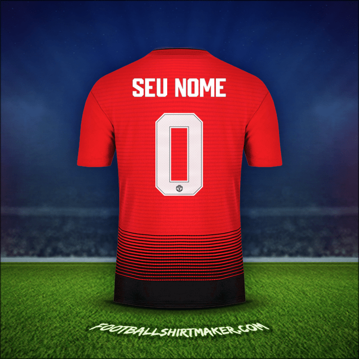 Camisa Manchester United Cup 2018/19 -  seu nome - 0