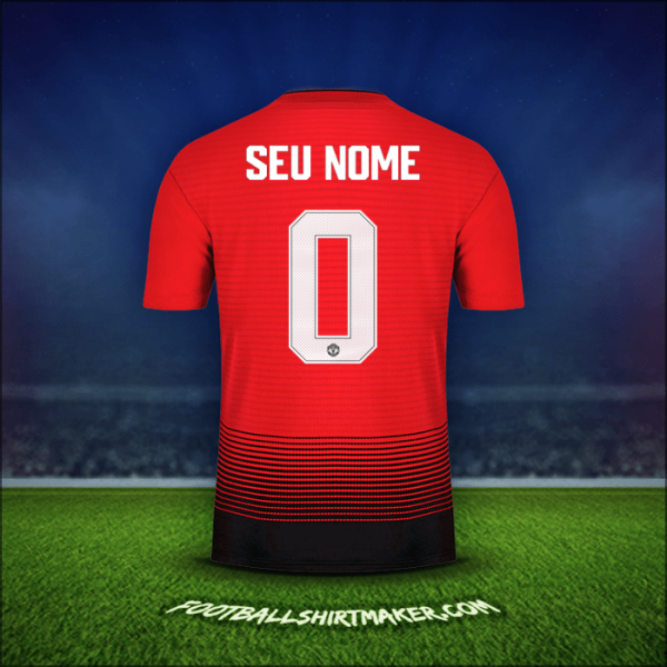 Camisa Manchester United Cup 2018/19 -  seu nome - 0
