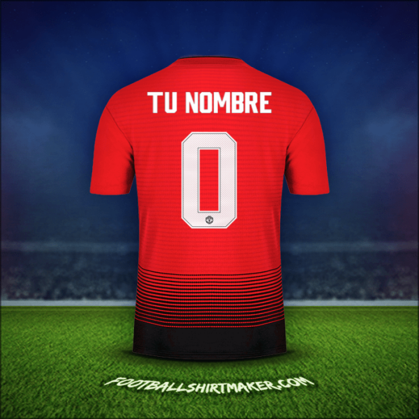 Camiseta Manchester United Cup 2018/19 -  tu nombre - 0