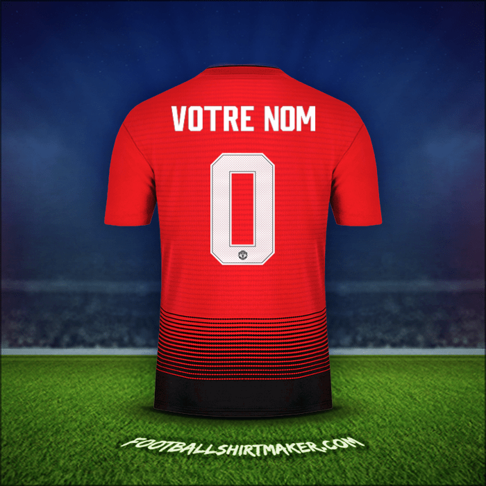 Maillot Manchester United Cup 2018/19 -  votre nom - 0
