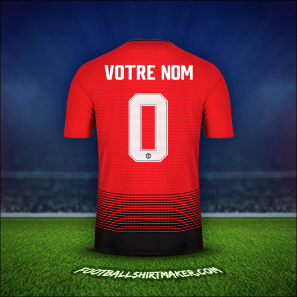 Maillot Manchester United Cup 2018/19 -  votre nom - 0