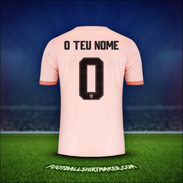 Camisola Manchester United Cup 2018/19 Alternativa -  o teu nome - 0