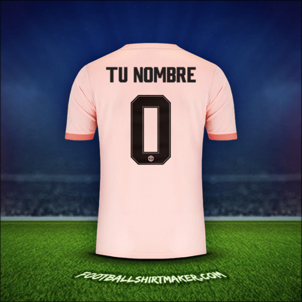 Camiseta Manchester United Cup 2018/19 Visita -  tu nombre - 0