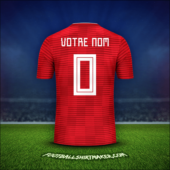 Maillot Iran 2018 Extérieur -  votre nom - 0