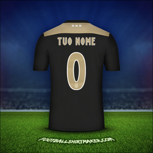 Maglia AFC Ajax 2018/19 Seconda -  tuo nome - 0