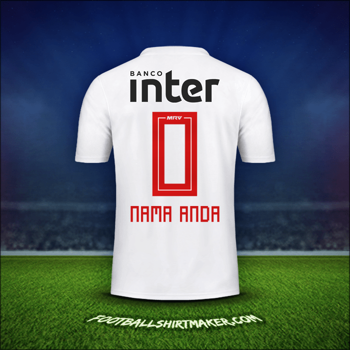 Jersey Sao Paulo FC 2019/20 -  nama anda - 0