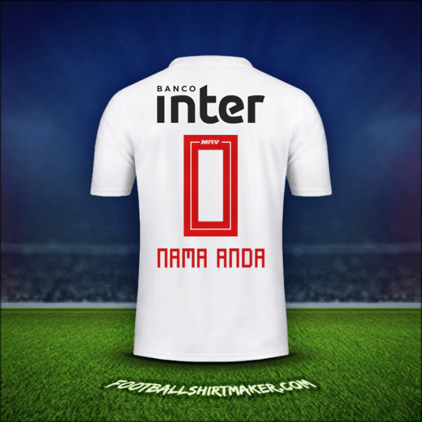 Jersey Sao Paulo FC 2019/20 -  nama anda - 0