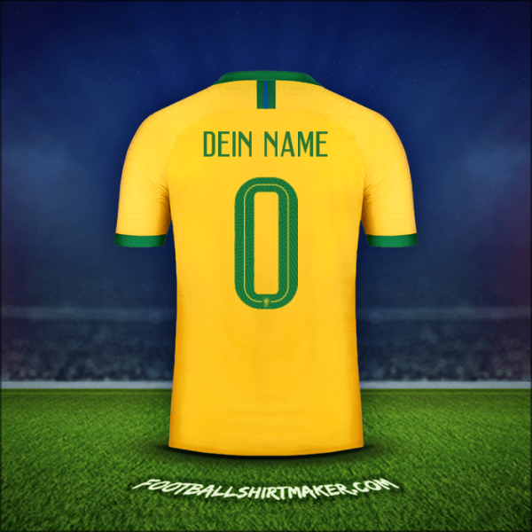 Trikot Brasilien 2019 -  dein name - 0