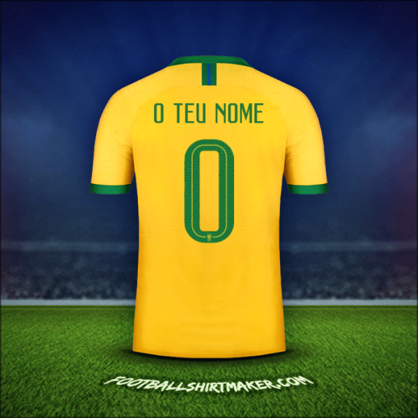 Camisola Brasil 2019 -  o teu nome - 0