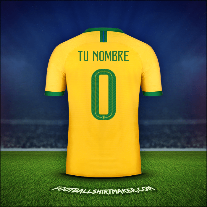 Jersey Brasil 2019 -  tu nombre - 0