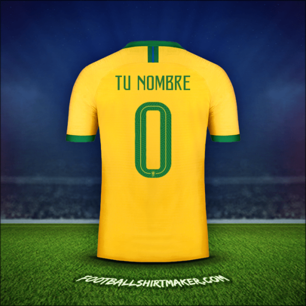 Jersey Brasil 2019 -  tu nombre - 0