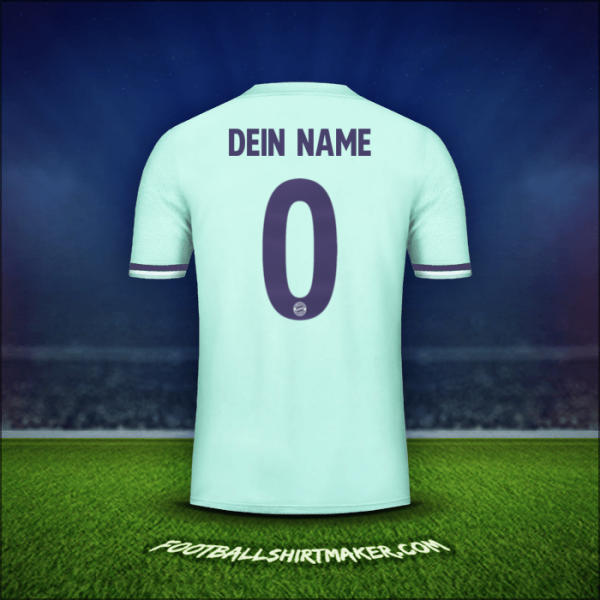Trikot FC Bayern Munchen Cup 2018/19 Auswärts -  dein name - 0