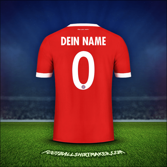 Trikot FC Bayern Munchen Cup 2017/18 -  dein name - 0