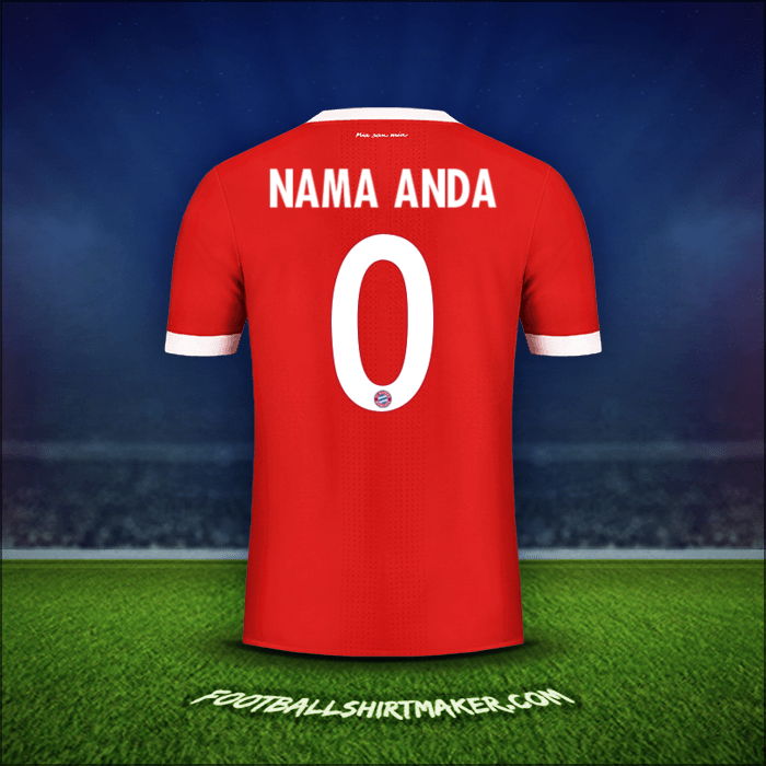 Jersey FC Bayern Munchen Cup 2017/18 -  nama anda - 0