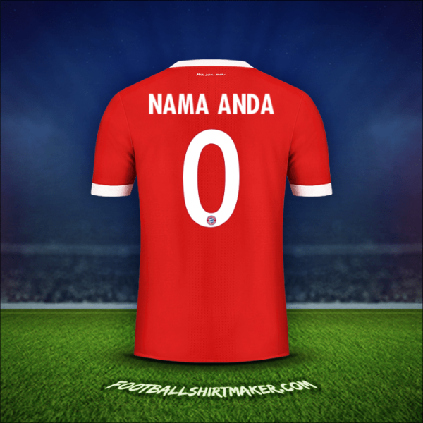 Jersey FC Bayern Munchen Cup 2017/18 -  nama anda - 0