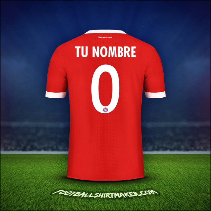 Camiseta FC Bayern Munchen Cup 2017/18 -  tu nombre - 0