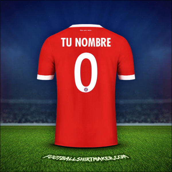 Camiseta FC Bayern Munchen Cup 2017/18 -  tu nombre - 0