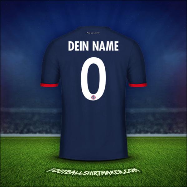 Trikot FC Bayern Munchen Cup 2017/18 Auswärts -  dein name - 0