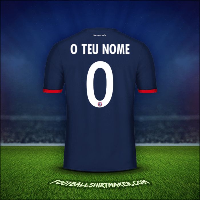 Camisola FC Bayern Munchen Cup 2017/18 Alternativa -  o teu nome - 0