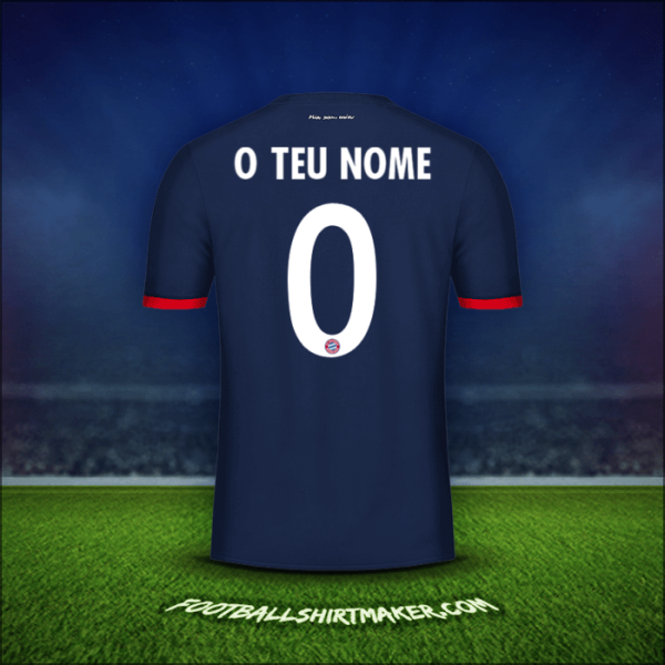 Camisola FC Bayern Munchen Cup 2017/18 Alternativa -  o teu nome - 0