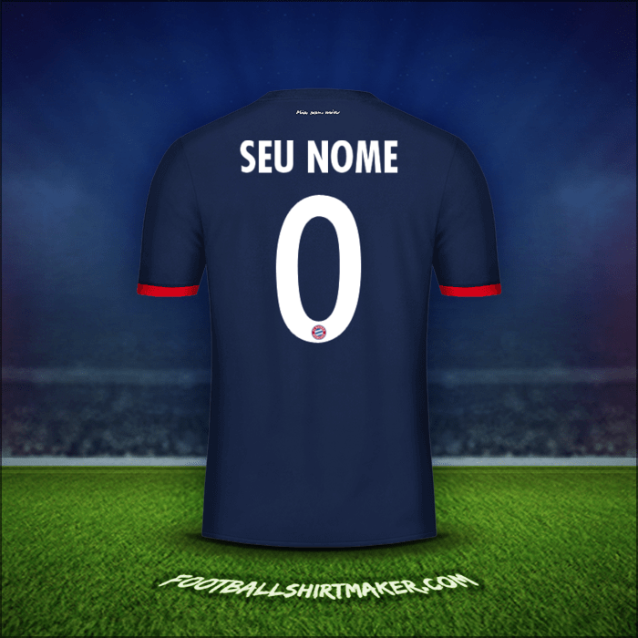 Camisa FC Bayern Munchen Cup 2017/18 Alternativa -  seu nome - 0