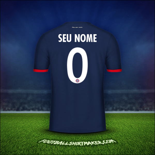 Camisa FC Bayern Munchen Cup 2017/18 Alternativa -  seu nome - 0