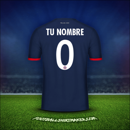 Camiseta FC Bayern Munchen Cup 2017/18 Visita -  tu nombre - 0