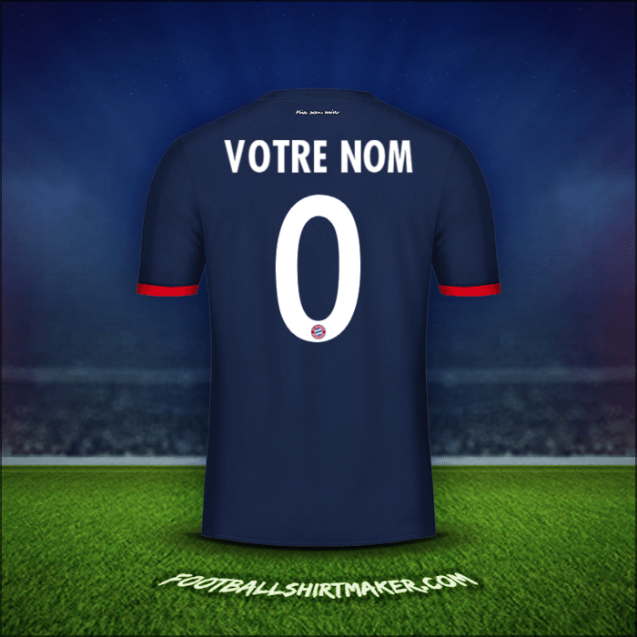 Maillot FC Bayern Munchen Cup 2017/18 Extérieur -  votre nom - 0