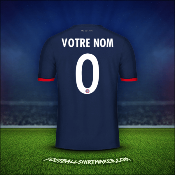 Maillot FC Bayern Munchen Cup 2017/18 Extérieur -  votre nom - 0