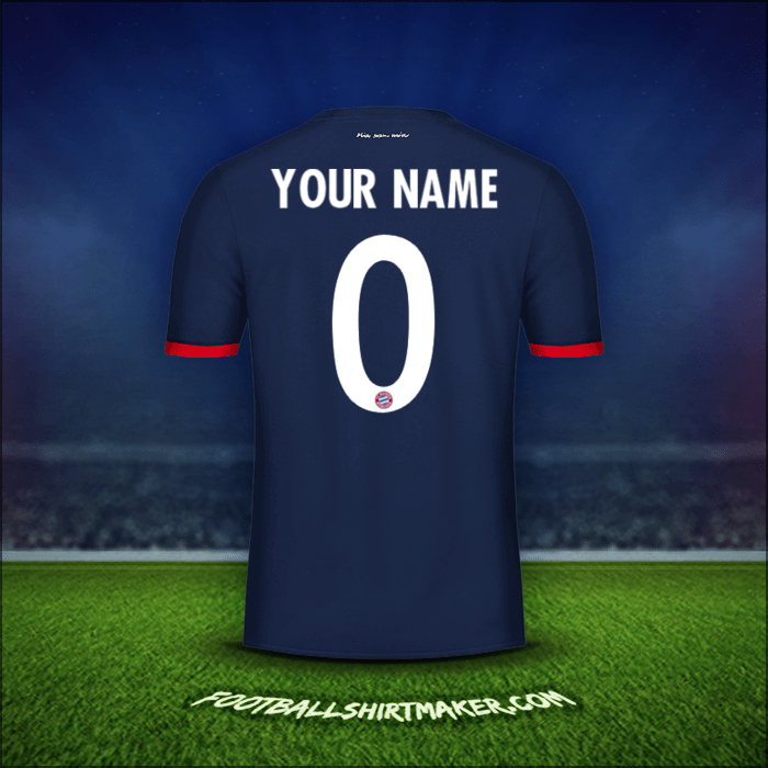 Jersey FC Bayern Munchen Cup 2017/18 Away -  your name - 0