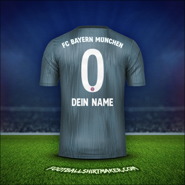 Trikot FC Bayern Munchen 2018/19 Dritte -  dein name - 0