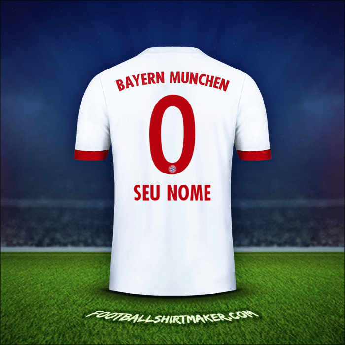 Camisa FC Bayern Munchen 2017/18 Terceira -  seu nome - 0