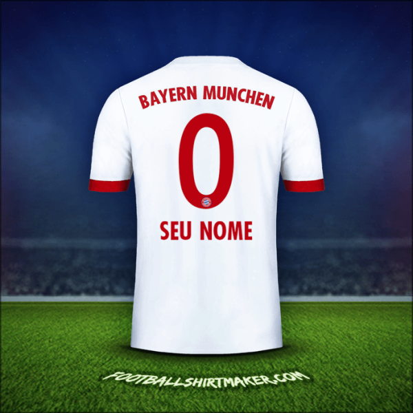 Camisa FC Bayern Munchen 2017/18 Terceira -  seu nome - 0