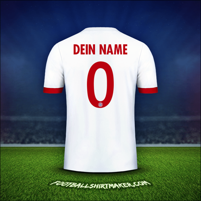 Trikot FC Bayern Munchen Cup 2017/18 Dritte -  dein name - 0