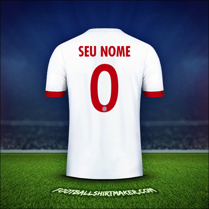 Camisa FC Bayern Munchen Cup 2017/18 Terceira -  seu nome - 0