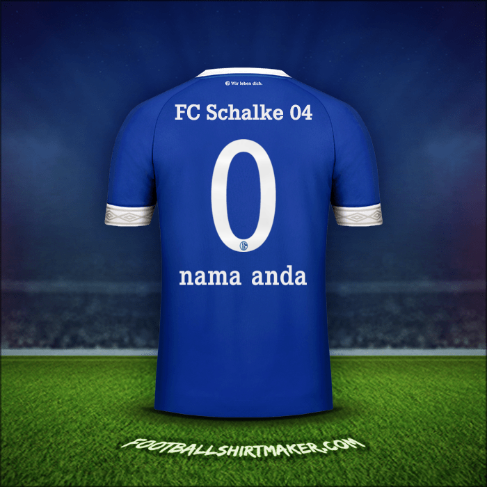 Jersey Schalke 04 2018/19 -  nama anda - 0