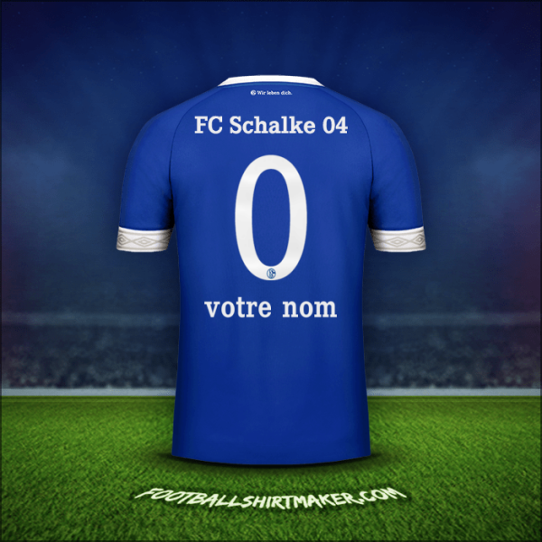 Maillot Schalke 04 2018/19 -  votre nom - 0