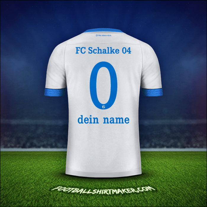 Trikot Schalke 04 2018/19 Auswärts -  dein name - 0