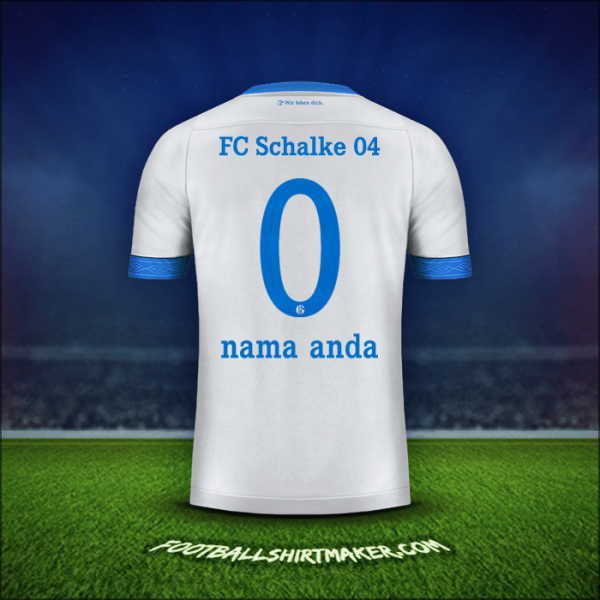 Jersey Schalke 04 2018/19 Alternatif -  nama anda - 0