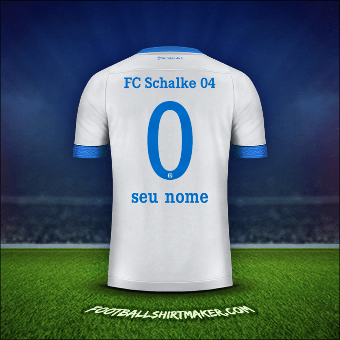 Camisa Schalke 04 2018/19 Alternativa -  seu nome - 0