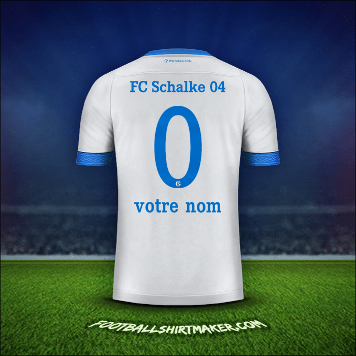 Maillot Schalke 04 2018/19 Extérieur -  votre nom - 0