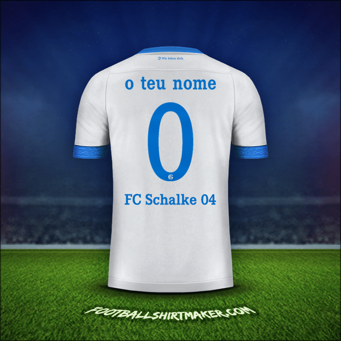 Camisola Schalke 04 Cup 2018/19 Alternativa -  o teu nome - 0