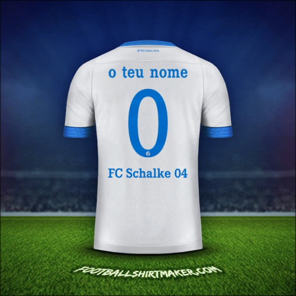 Camisola Schalke 04 Cup 2018/19 Alternativa -  o teu nome - 0