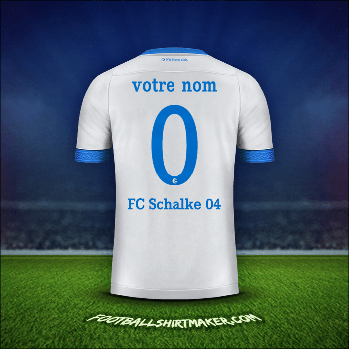 Maillot Schalke 04 Cup 2018/19 Extérieur -  votre nom - 0